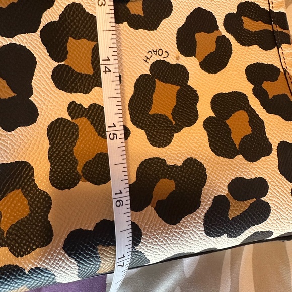 Coach Leopard-Print Tote in Black and Tan . - Picture 10 of 16